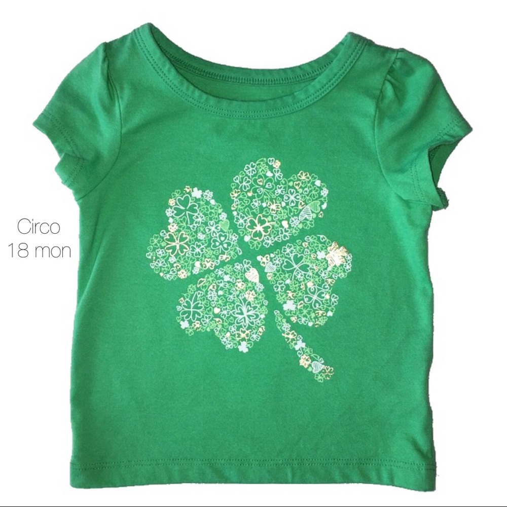 Circo Green Shamrock Four Leaf Clover 18 mon NEW